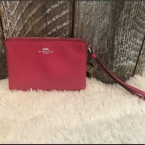 Coach pink wristlet